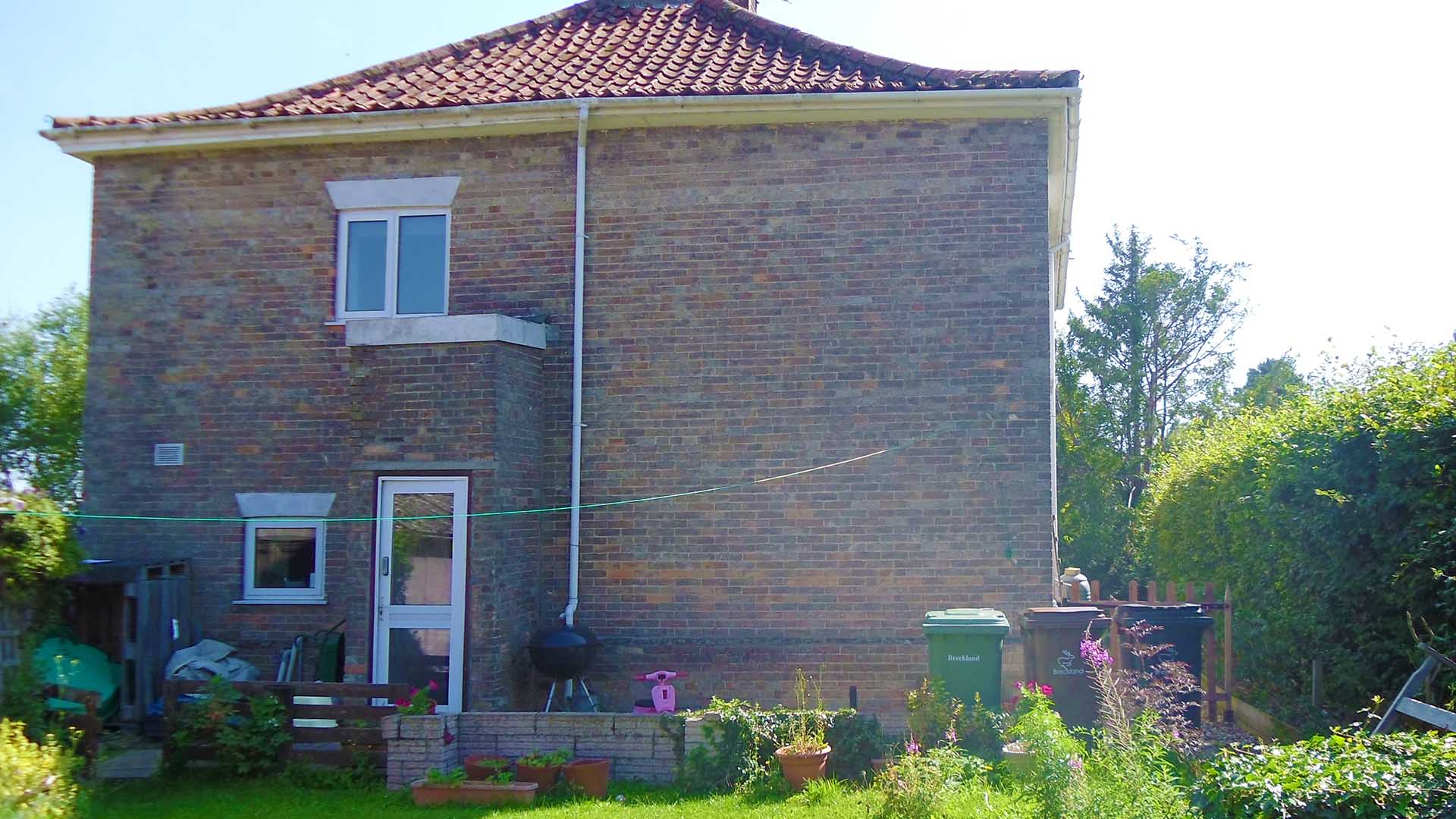 Watton Wooden Clad Extension Before